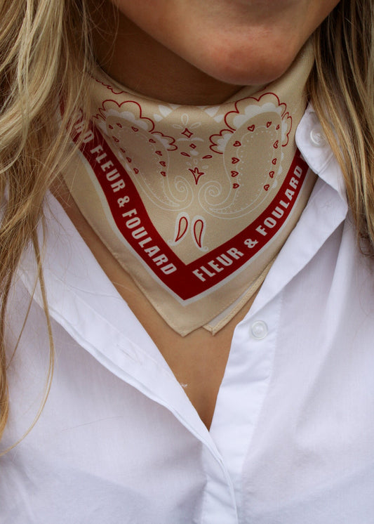 Scarf a touch of red