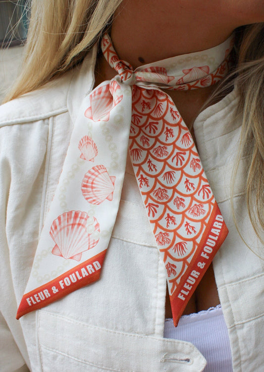 Twilly Scarf Coral